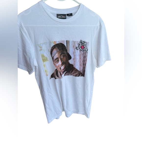 Poetic Justice Graphic T-Shirt Tupac Women’s Tee SZ Small Columbia Pictures,Rap - Picture 1 of 12